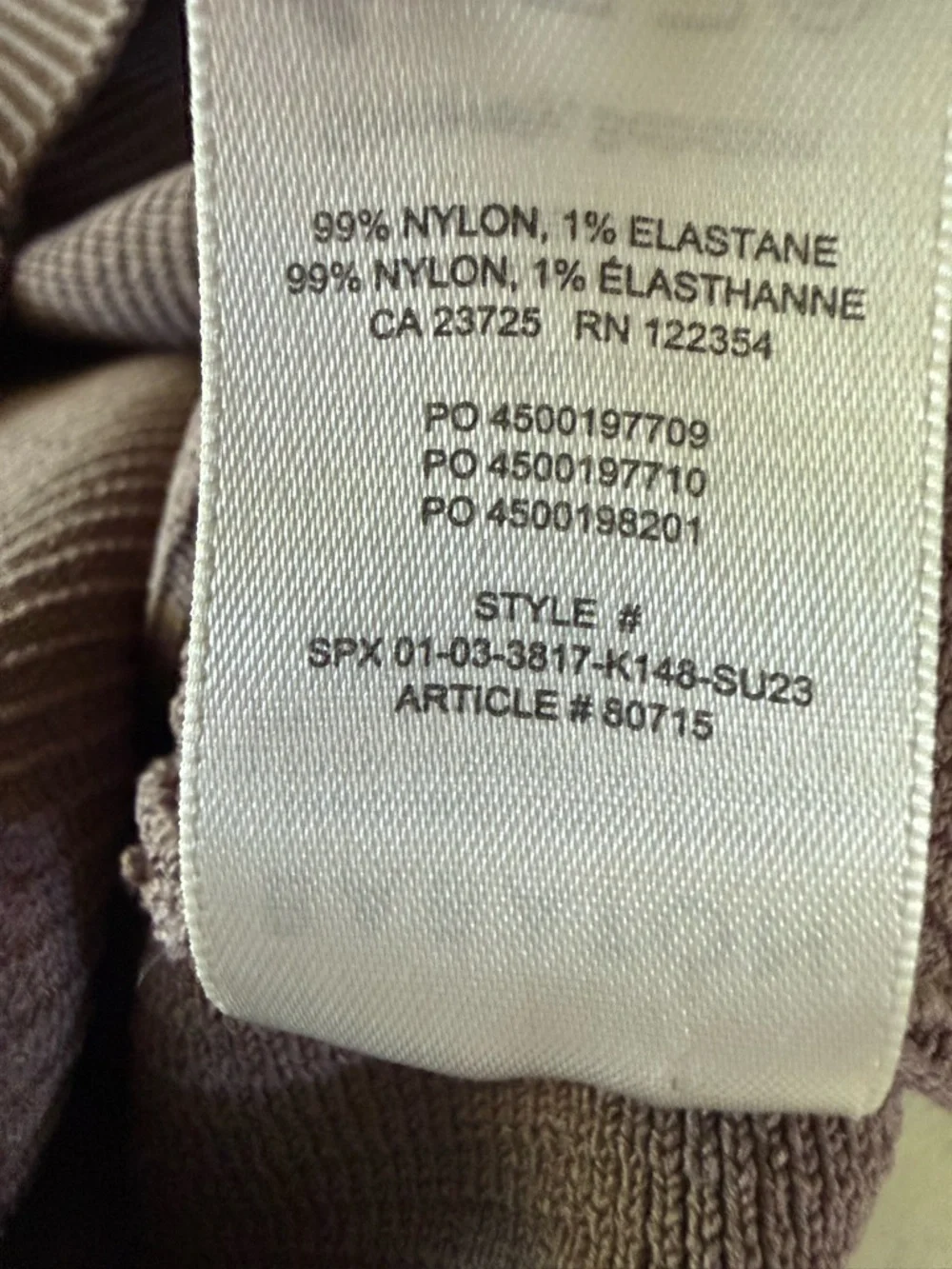 Babaton Ribbed Sculpt Knit Crop Top in Taupe